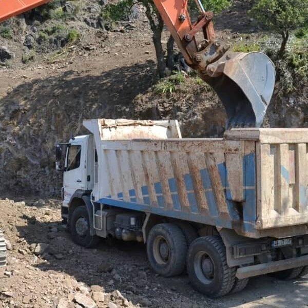 Civil engineering road and bridge construction works